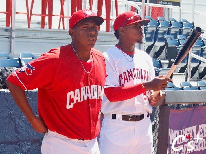 Vancouver Canadians Randy Pondler, Mc Gregory Contreras