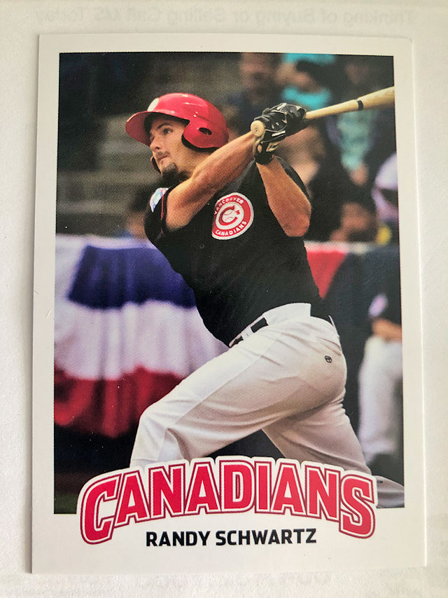 Vancouver Canadians Randy Schwartz