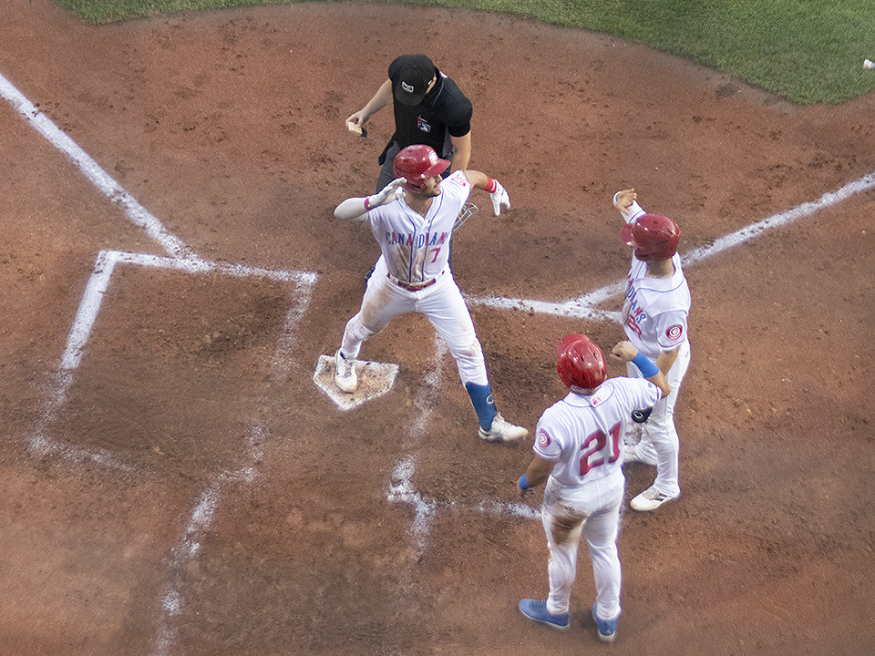 Vancouver Canadians Damiano Palmegiani Garrett Spain Andrés Sosa