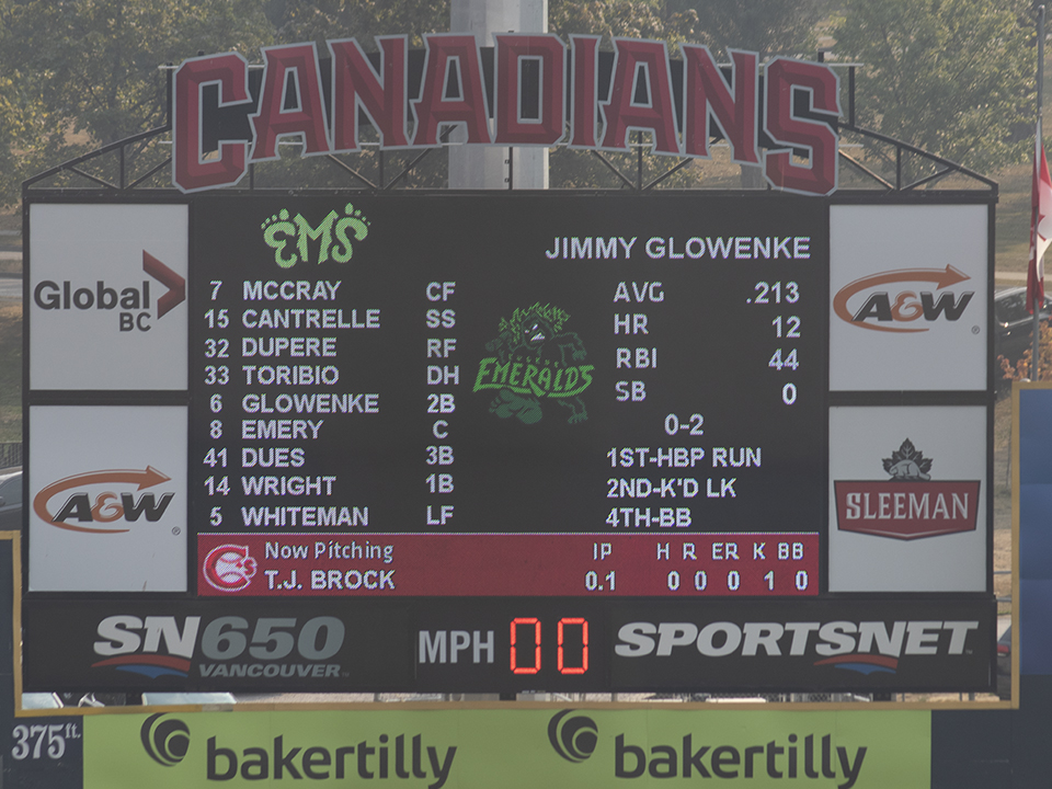 Vancouver Canadians T.J. Brock 100 MPH