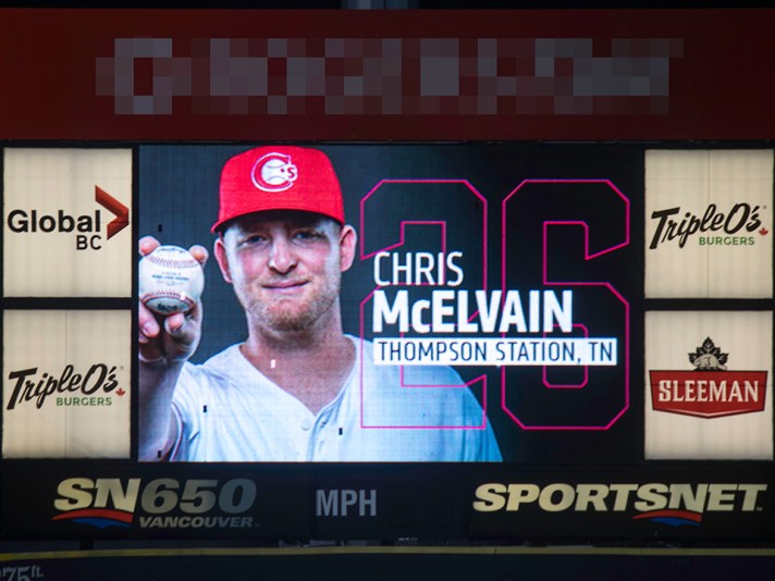 Vancouver Canadians Chris McElvain