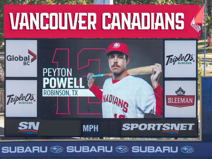 Vancouver Canadians Peyton Powell
