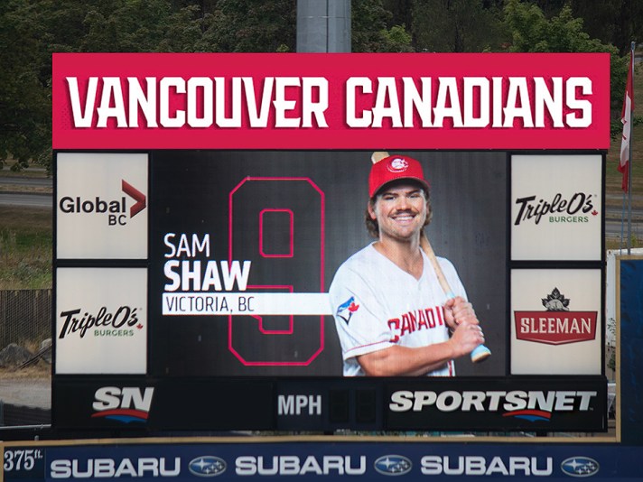 Vancouver Canadians Sam Shaw